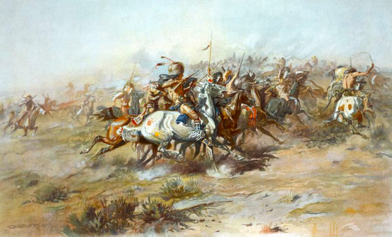 Charles Marion Russell, "The Custer Fight"